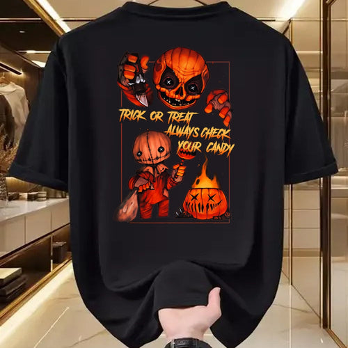 Best Thanksgiving Family Shirt , Funny Thanksgiving UnisexT-Shirt/Hoodie/Sweatshirt HLT00 - Vintage Trick Or Treat Always Check Your Candy, Pumpkin T-Shirt