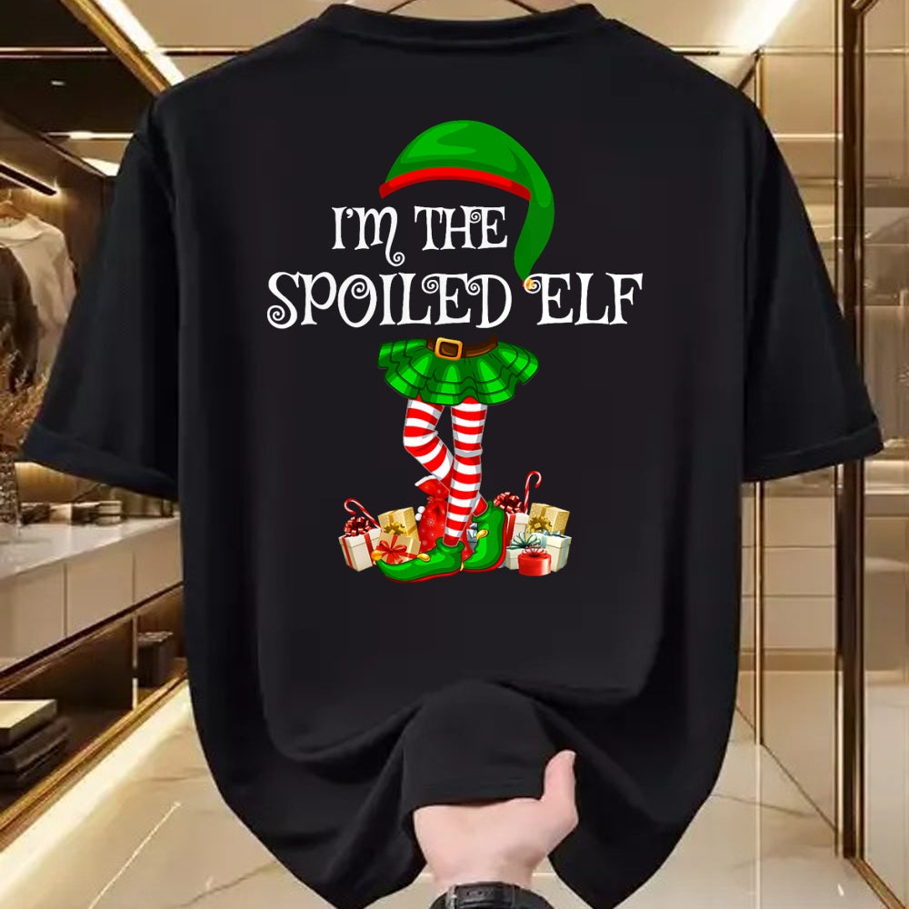 Best Wife Shirt, Wife and Husband Unisex T-Shirt/Hoodie/Sweatshirt HLT00 - Matching Family Group I'm The Spoiled Elf Christmas T-Shirt