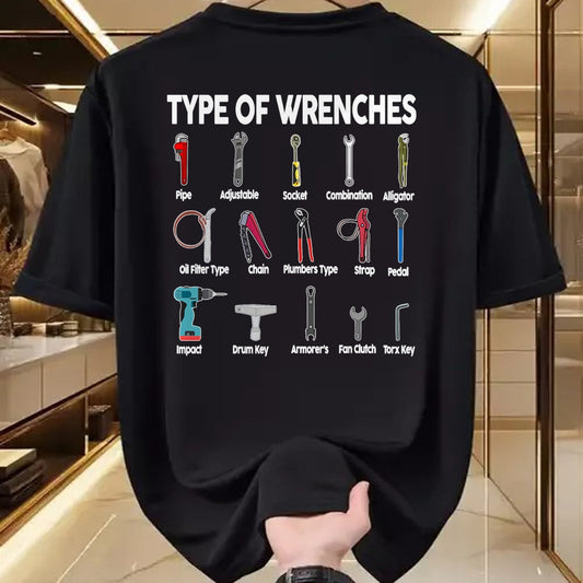 Best Mechanic Life Shirt, Funny Mechanic UnisexT-Shirt/Hoodie/Sweatshirt HLT00 - Toddler Mechanic Types of Wrenches Technician Kids Boy T-Shirt