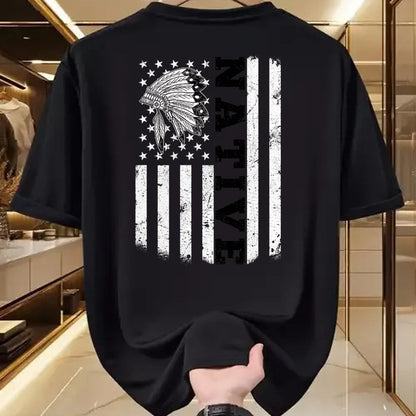 Native American T-Shirts, Vintage Native American Unisex T-Shirt/Hoodie/Sweatshirt HLT00 - Native American Flag for Native Americans Orange Day