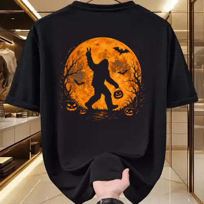 Best Thanksgiving Family Shirt , Funny Thanksgiving UnisexT-Shirt/Hoodie/Sweatshirt HLT00 - Spooky Halloween Bigfoot Pumpkin Funny Halloween Sasquatch T-Shirt