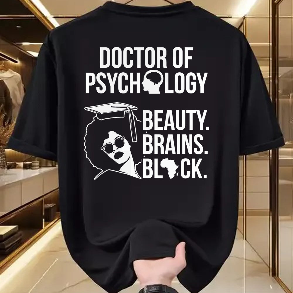 Best Doctor Shirt, Funny Doctor UnisexT-Shirt/Hoodie/Sweatshirt HLT00 - PsyD Doctor of Psychology PsychD Black Doctorate Graduation T-Shirt
