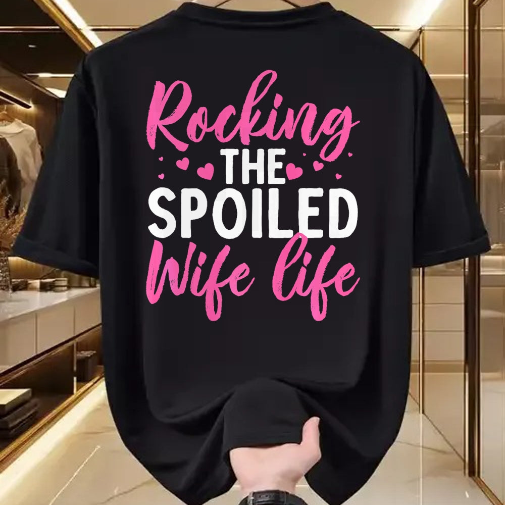 Best Wife Shirt, Wife and Husband Unisex T-Shirt/Hoodie/Sweatshirt HLT00 - Gift for wife T shirt, spoiled wife   Funny Spoiled Wife Art For Women Girls Husband Spoiled Wife Pr (31)