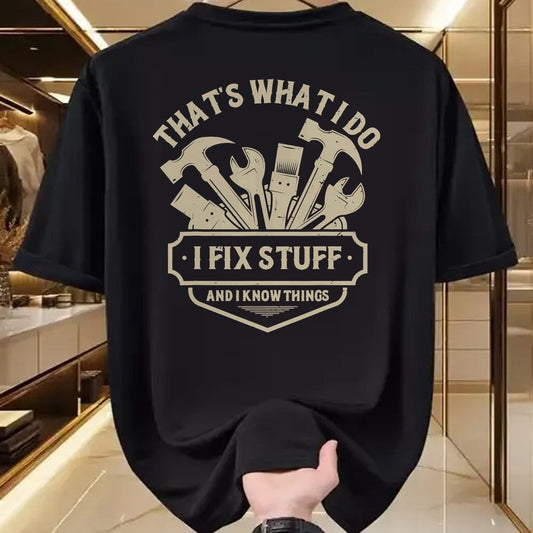 Best Mechanic Life Shirt, Funny Mechanic UnisexT-Shirt/Hoodie/Sweatshirt HLT00 - That's What I Do I Fix Stuff and I Know Things Handy man T-Shirt