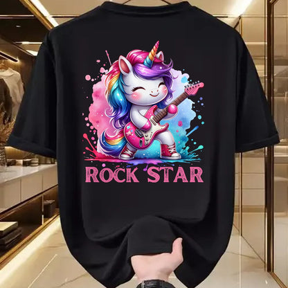 Guitar Lover Shirt, Funny Guitar UnisexT-Shirt/Hoodie/Sweatshirt HLT00 - Cute Unicorn Rock Star Guitar Rockin_ Music Singer T-Shirt