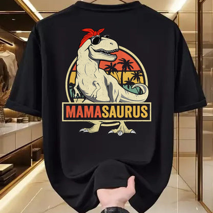 Gift for Mom Shirt, Funny Mom Unisex T-Shirt/Hoodie/Sweatshirt HLT00 - Mamasaurus T Rex Dinosaur Mama Saurus Family Matching Women T-Shirt