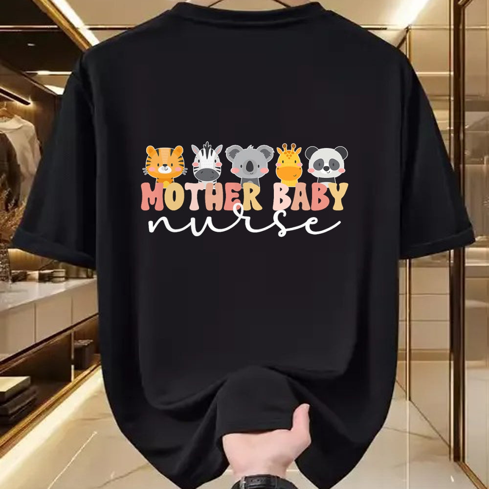 Funny Nurse Shirt, Nurse Unisex T-Shirt/Hoodie/Sweatshirt HLT00 - Mother Baby Nurse Boho Postpartum Nurse Mom Baby Nurse T-Shirt