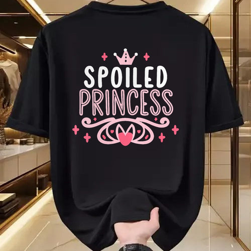 Best Wife Shirt, Wife and Husband Unisex T-Shirt/Hoodie/Sweatshirt HLT00 - Spoiled Princess Funny Women, Girl, Spoiled V-Neck T-Shirt