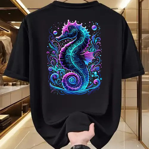 Best Horse Lover Shirt , Funny Horse UnisexT-Shirt/Hoodie/Sweatshirt HLT00 - Seahorse Colorful Underwater Seahorse T-Shirt