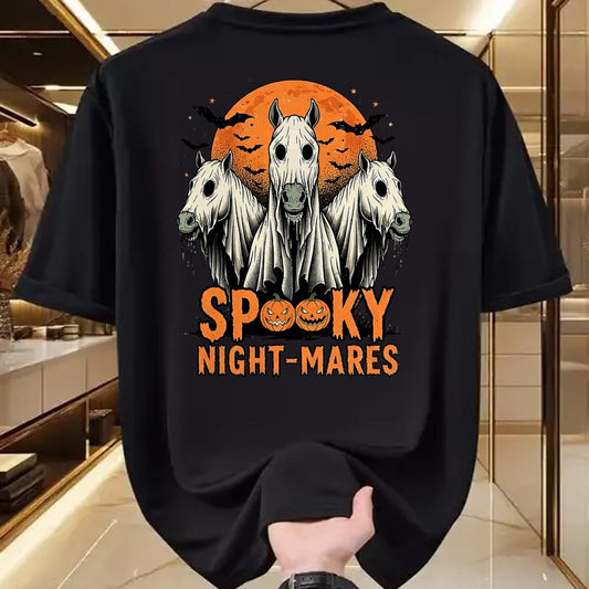 Best Horse Lover Shirt , Funny Horse UnisexT-Shirt/Hoodie/Sweatshirt HLT00 - Spooky Night-Mares Halloween Horse Ghost Funny Spooky Season T-Shirt