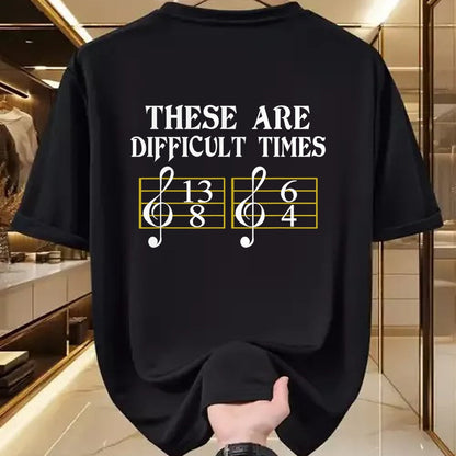 Guitar Lover Shirt, Funny Guitar UnisexT-Shirt/Hoodie/Sweatshirt HLT00 - These are Difficult Times T-Shirt Music T-Shirt T-Shirt