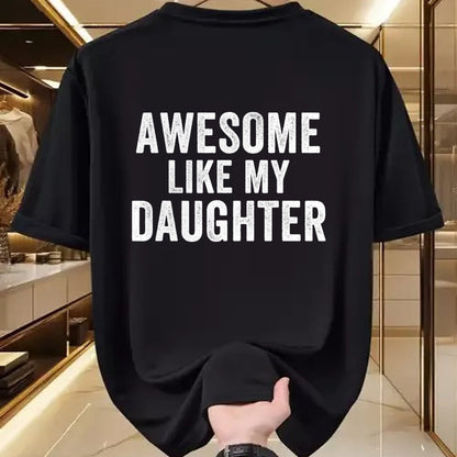 Best Wife Shirt, Wife and Husband Unisex T-Shirt/Hoodie/Sweatshirt HLT00 - Awesome Like My Daughter Funny Father’s Day Humor Proud Dad T-Shirt