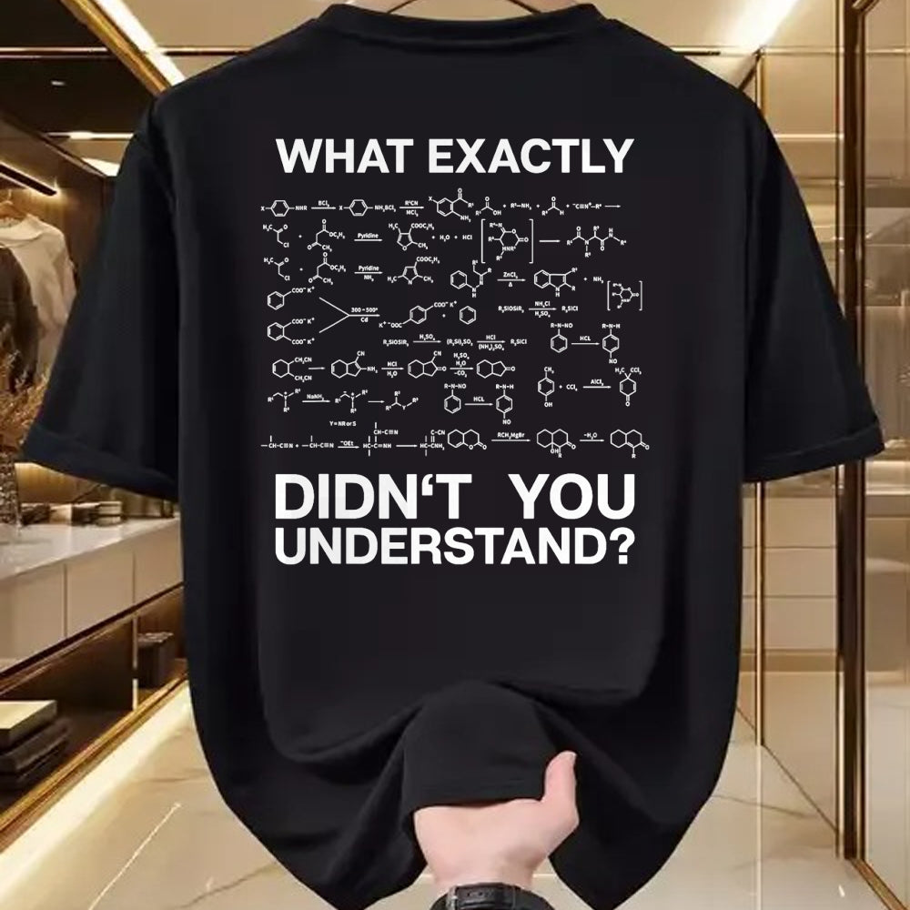 Best Teacher Shirt, Funny Teacher UnisexT-Shirt/Hoodie/Sweatshirt HLT00 - Chemist Science What Exactly Didn't You Understand Chemistry T-Shirt Small