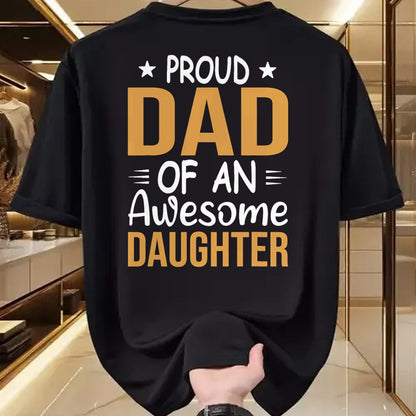 Gift for Dad Shirt, Funny Dad Unisex T-Shirt/Hoodie/Sweatshirt HLT00 – Men Proud Dad Of A Girl An Awesome Daughter Father_s Day T-Shirt