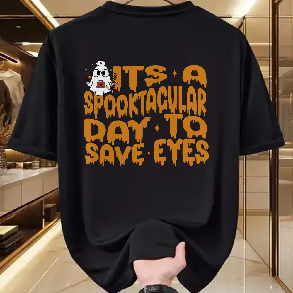 Best Doctor Shirt, Funny Doctor UnisexT-Shirt/Hoodie/Sweatshirt HLT00 - It's A Spooktacular Day to Save Eyes Halloween Eye Doctor T-Shirt