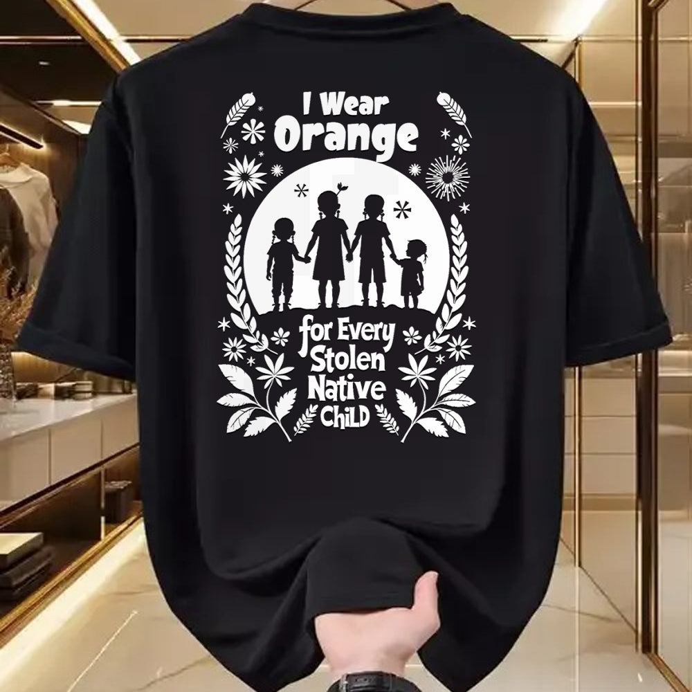 Native American T-Shirts, Vintage Native American Unisex T-Shirt/Hoodie/Sweatshirt HLT00 - I Wear Orange For Every American Native Child Indian Pride (1)