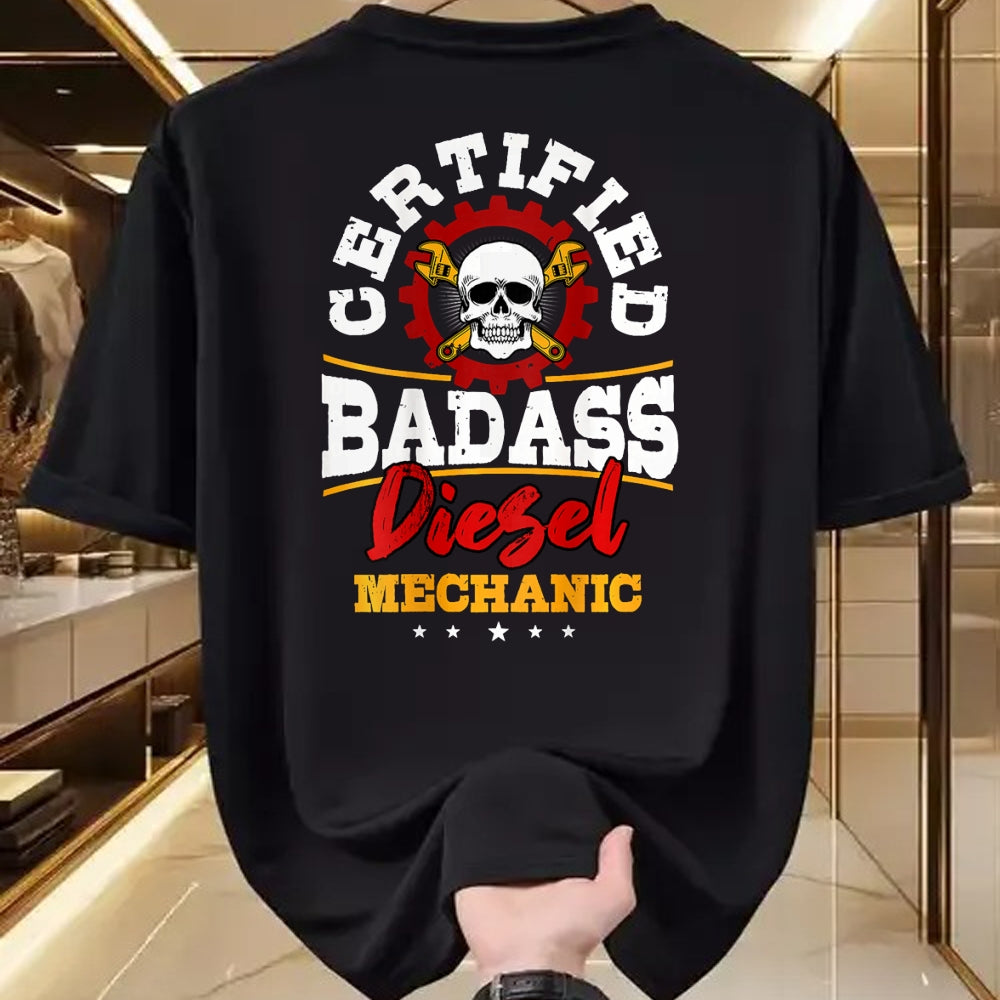 Best Mechanic Life Shirt, Funny Mechanic UnisexT-Shirt/Hoodie/Sweatshirt HLT00 - Diesel Mechanic Gifts Design On Back T-Shirt (1)
