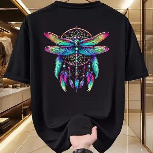 Native American T-Shirts, Vintage Native American Unisex T-Shirt/Hoodie/Sweatshirt HLT00 - Dragonfly Dream Catcher - Native American Dreamcatcher