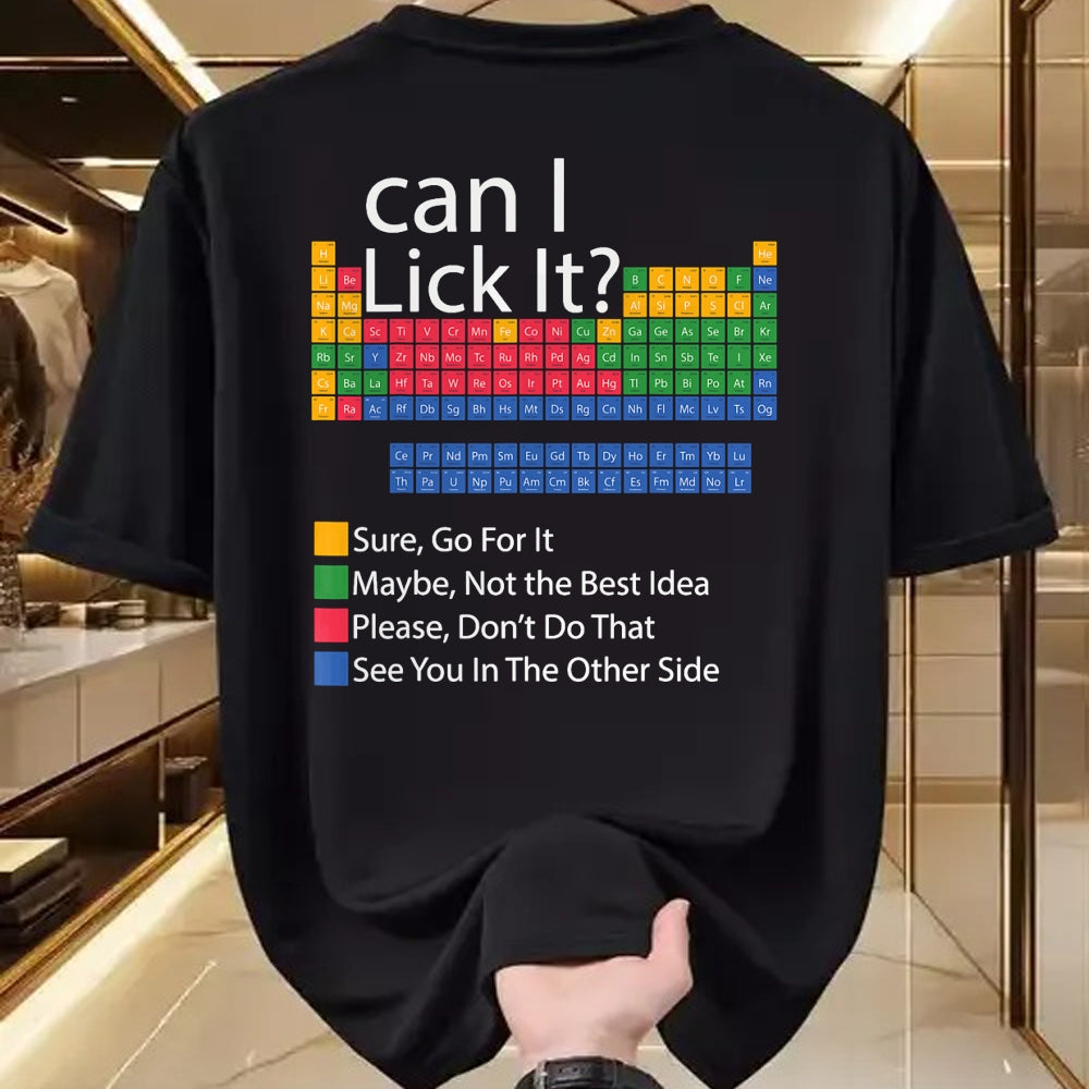 Best Teacher Shirt, Funny Teacher UnisexT-Shirt/Hoodie/Sweatshirt HLT00 - Can I Lick It Periodic Table Funny Chemistry Science Teacher T-Shirt