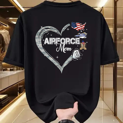 Gift for Mom Shirt, Funny Mom Unisex T-Shirt/Hoodie/Sweatshirt HLT00 - Proud Air Force Mom Air Force Graduation Mom USAF Mom T-Shirt