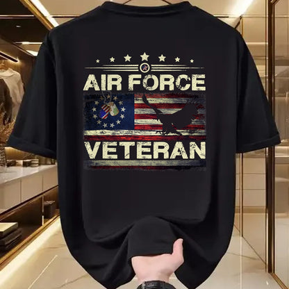 Proud Veteran Shirt, Funny Veteran UnisexT-Shirt/Hoodie/Sweatshirt HLT00 - Veteran US Air Force Tshirt - American Betsy Ross Flag T-Shirt
