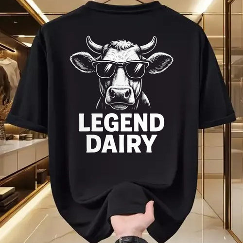 Best Farmer Life Shirt, Funny Farmer UnisexT-Shirt/Hoodie/Sweatshirt HLT00 - Legend Dairy Cool Cow Sunglasses Funny Farming Cow Pun T-Shirt