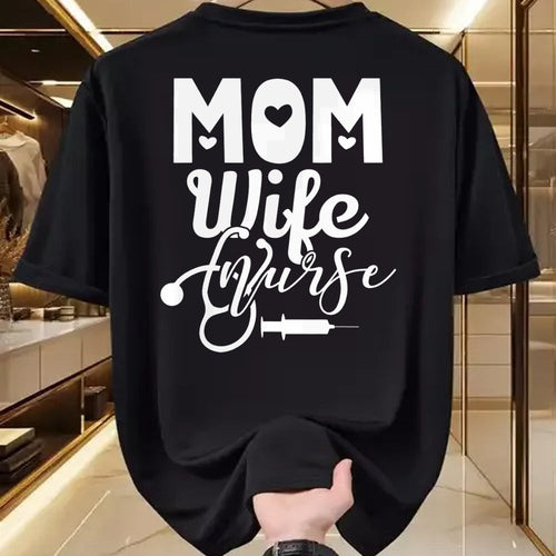 Funny Nurse Shirt, Nurse Unisex T-Shirt/Hoodie/Sweatshirt HLT00 - Mom Wife Nurse Mother Mommy Mama Nurses T-Shirt