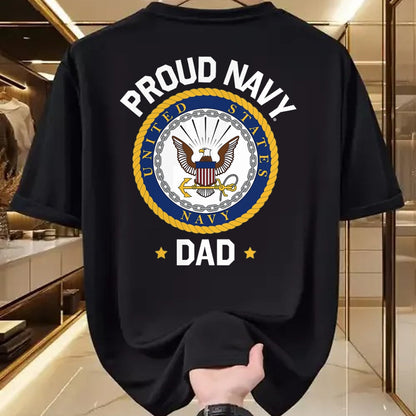 Gift for Dad Shirt, Funny Dad Unisex T-Shirt/Hoodie/Sweatshirt HLT00 – \United States Navy Father_s Day Proud Navy Dad Collegiate T-Shirt