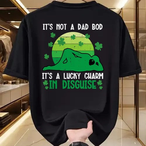 Gift for Dad Shirt, Funny Dad Unisex T-Shirt/Hoodie/Sweatshirt HLT00 – St Patricks Day Not Dad Bod Lucky Charm Saint Pattys Men T-Shirt