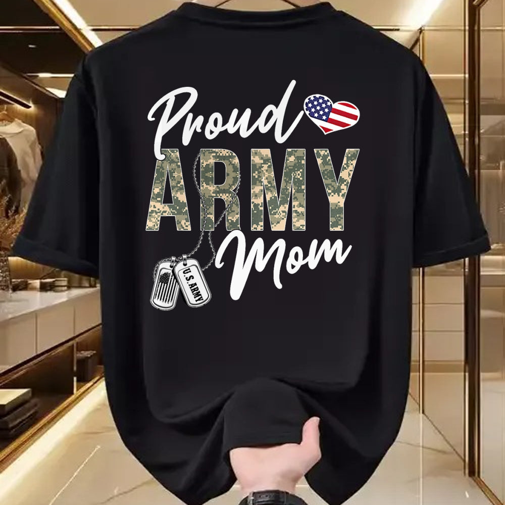 Gift for Mom Shirt, Funny Mom Unisex T-Shirt/Hoodie/Sweatshirt HLT00 - Proud Army Mom Army Graduation Mom US Army Mom Gifts T-Shirt