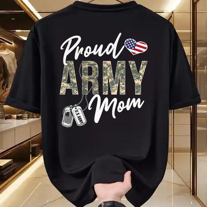 Gift for Mom Shirt, Funny Mom Unisex T-Shirt/Hoodie/Sweatshirt HLT00 - Proud Army Mom Army Graduation Mom US Army Mom Gifts T-Shirt