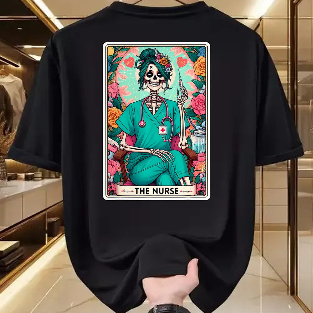 Funny Nurse Shirt, Nurse Unisex T-Shirt/Hoodie/Sweatshirt HLT00 - The Nurse Tarot Card T-Shirt