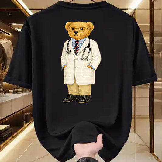 Best Doctor Shirt, Funny Doctor UnisexT-Shirt/Hoodie/Sweatshirt HLT00 - Gift for Doctor Bear with Glasses Teddy T-Shirt