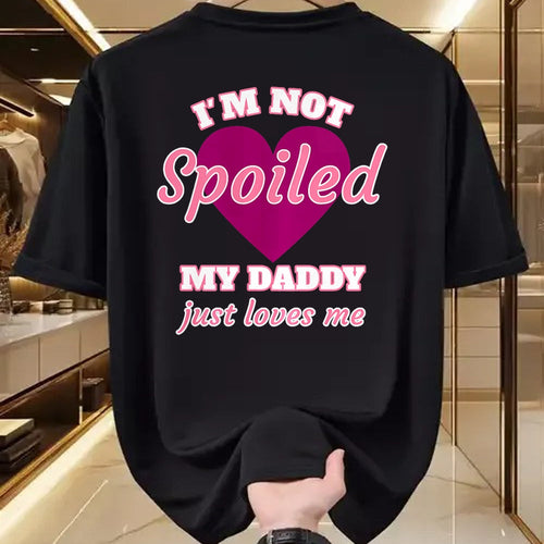 Best Wife Shirt, Wife and Husband Unisex T-Shirt/Hoodie/Sweatshirt HLT00 - Girls I'm Not Spoiled My Daddy Just Loves Me Funny Daughter Premium T-Shirt