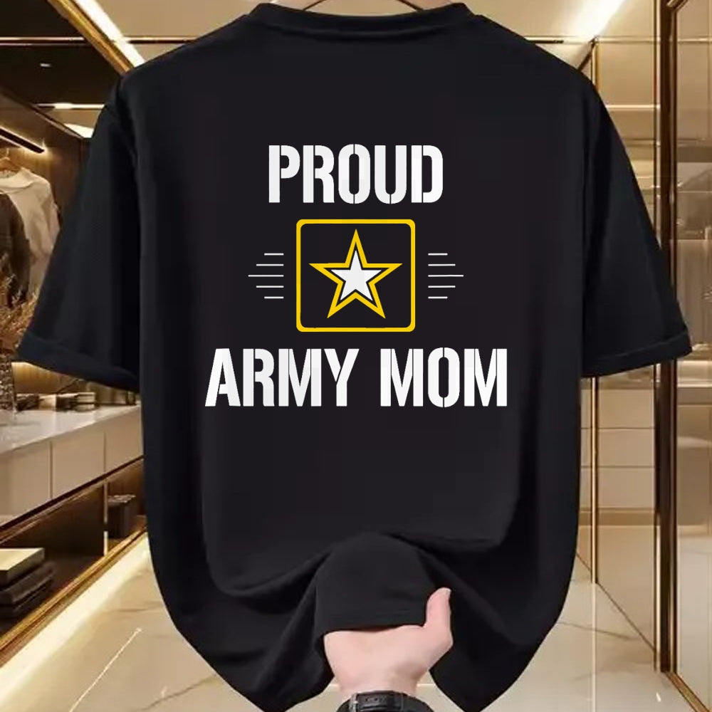 Gift for Mom Shirt, Funny Mom Unisex T-Shirt/Hoodie/Sweatshirt HLT00 - Proud Army Mom - T-Shirt