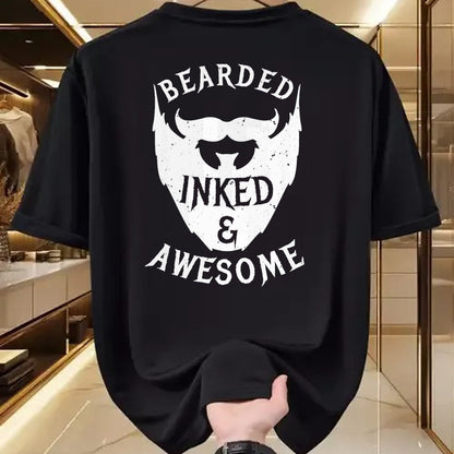 Best Wife Shirt, Wife and Husband Unisex T-Shirt/Hoodie/Sweatshirt HLT00 - Mens Bearded, Inked And Awesome Bearded And Tattooed Guy T Shirt