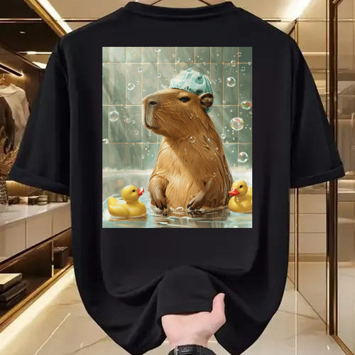 Cute Capybara Shirt, Funny Capybara Unisex T-Shirt/Hoodie/Sweatshirt HLT00 - Funny Graphic Capybara Long Sleeve T-Shirt (22)