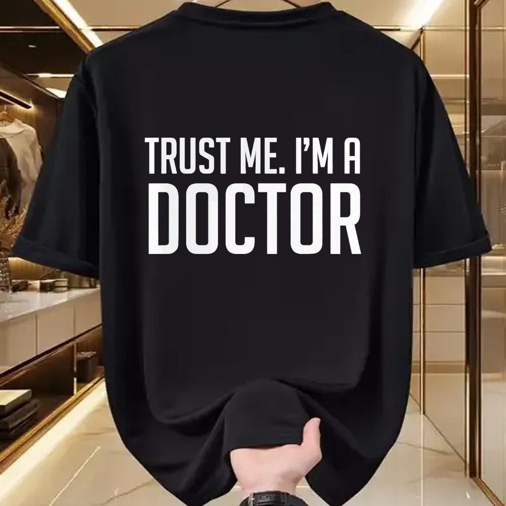 Best Doctor Shirt, Funny Doctor UnisexT-Shirt/Hoodie/Sweatshirt HLT00 - Trust Me I'm A Doctor Shirt T-Shirt, Men, Black, 3X-Large