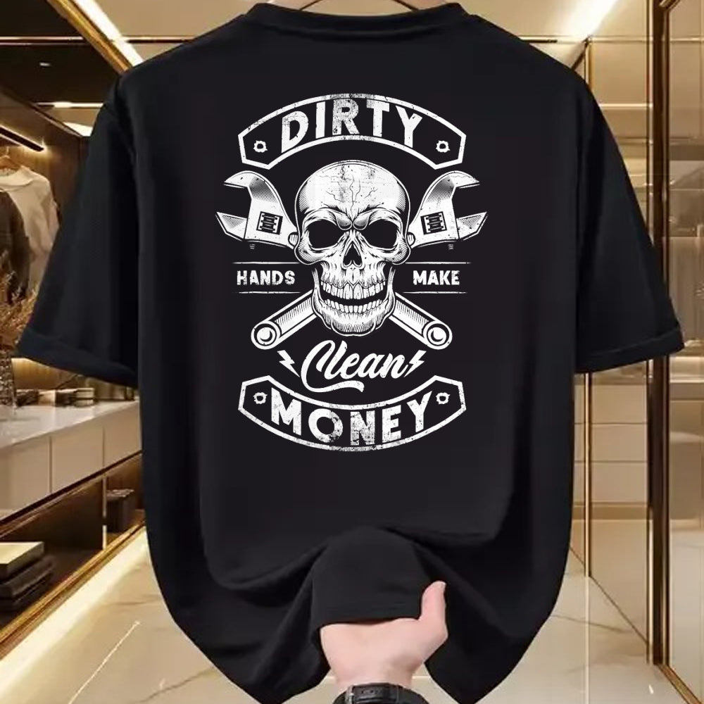 Best Mechanic Life Shirt, Funny Mechanic UnisexT-Shirt/Hoodie/Sweatshirt HLT00 - My Hands May Be Dirty But My Money is Clean Mechanic Repair T-Shirt