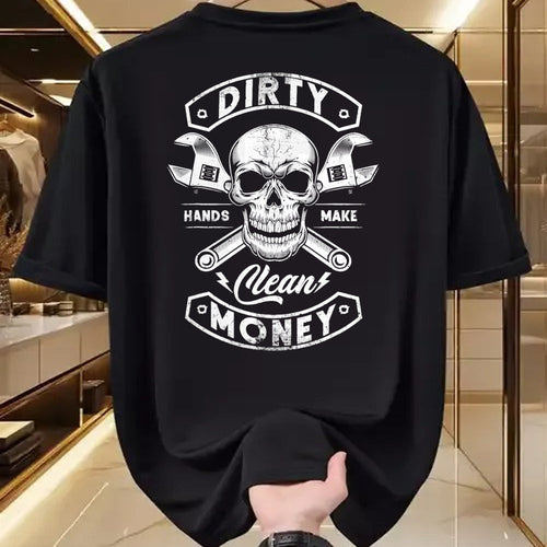 Best Mechanic Life Shirt, Funny Mechanic UnisexT-Shirt/Hoodie/Sweatshirt HLT00 - My Hands May Be Dirty But My Money is Clean Mechanic Repair T-Shirt