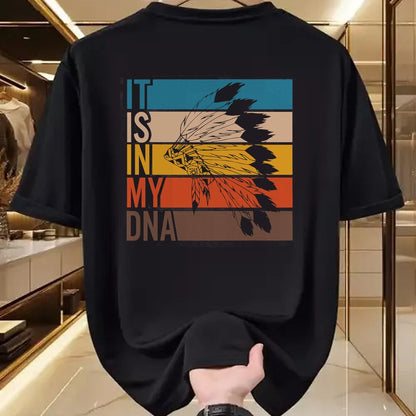 Native American T-Shirts, Vintage Native American Unisex T-Shirt/Hoodie/Sweatshirt HLT00 - It_s In My DNA Retro Vintage Heritage Native American Indian