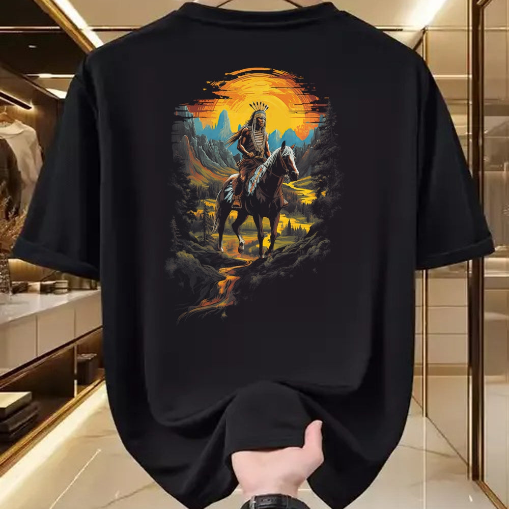 Native American T-Shirts, Vintage Native American Unisex T-Shirt/Hoodie/Sweatshirt HLT00 - Native American Heritage Chief