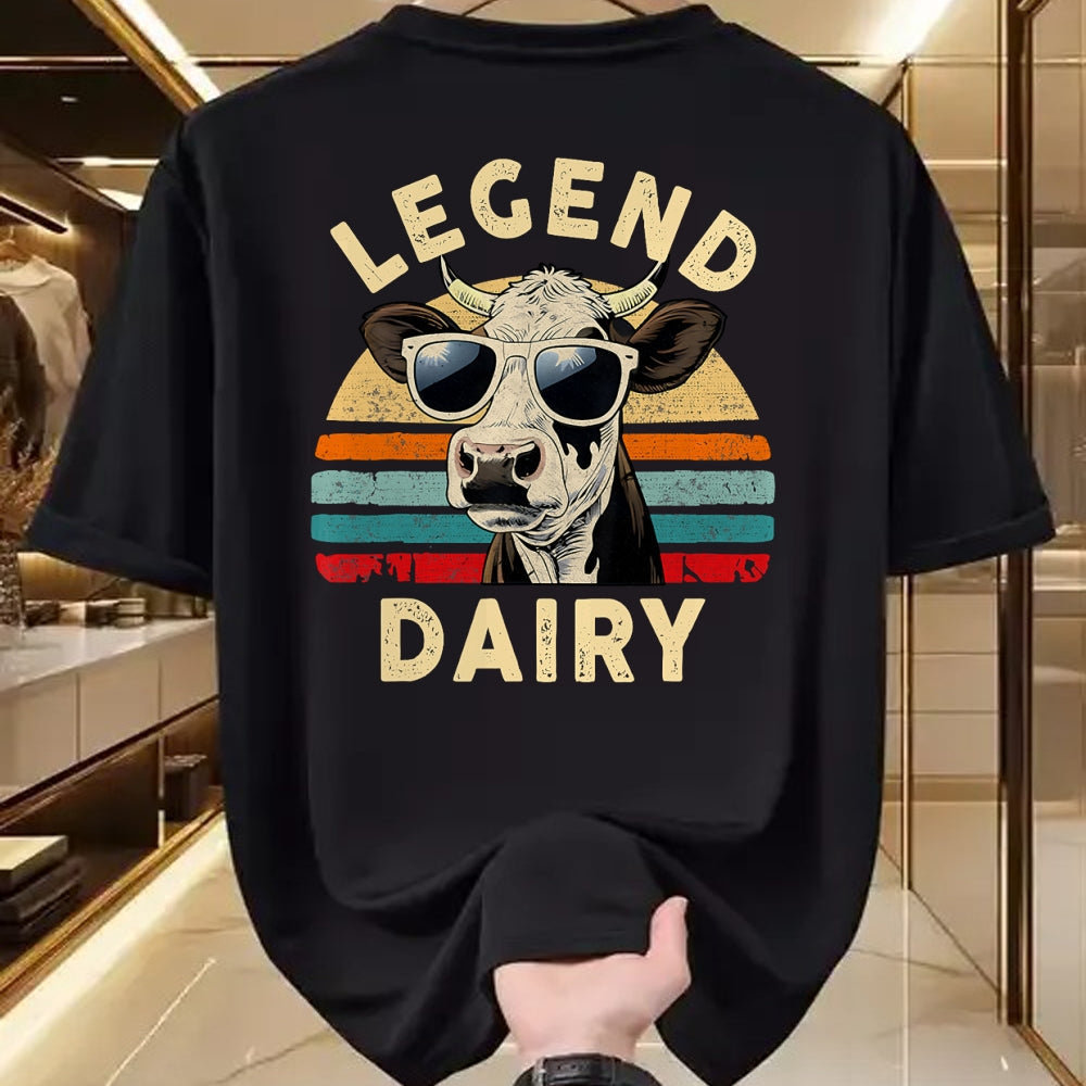 Best Farmer Life Shirt, Funny Farmer UnisexT-Shirt/Hoodie/Sweatshirt HLT00 - Legend Dairy Funny Farmer Cow Farmer Pun Graphic Cow Vintage T-Shirt