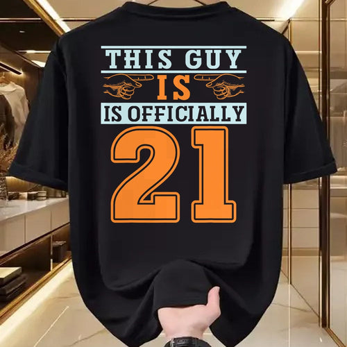Best Wife Shirt, Wife and Husband Unisex T-Shirt/Hoodie/Sweatshirt HLT00 - This Guy Is Officially 21 Years Of Being Awesome Birthday T-Shirt (1)