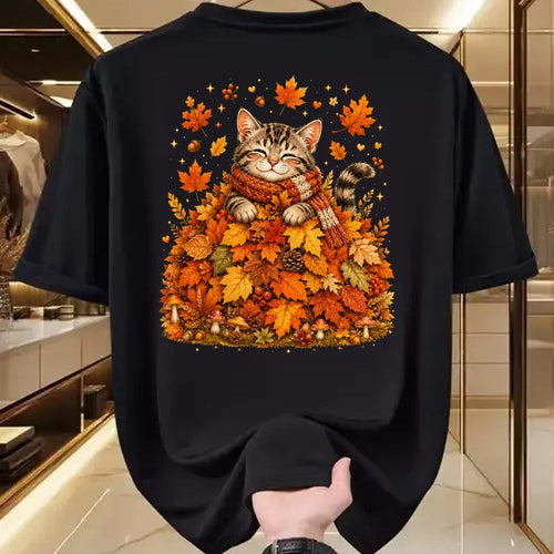Best Thanksgiving Family Shirt , Funny Thanksgiving UnisexT-Shirt/Hoodie/Sweatshirt HLT00 - Pumpkin Season Autumn Kitten Lover Cute Fall Cat T-Shirt