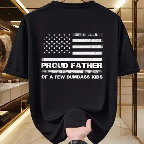 Gift for Dad Shirt, Funny Dad Unisex T-Shirt/Hoodie/Sweatshirt HLT00 – Proud Father Of A Few Dumb-ass Kids Funny Father_s Day T-Shirt
