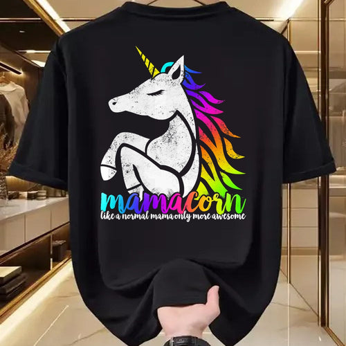 Gift for Mom Shirt, Funny Mom Unisex T-Shirt/Hoodie/Sweatshirt HLT00 - Mamacorn Like Normal Mama Only Awesome Mom Ma Christmas Gift T-Shirt