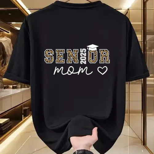 Gift for Mom Shirt, Funny Mom Unisex T-Shirt/Hoodie/Sweatshirt HLT00 - Mom Senior 2025 Proud Mom Of A Class Of 2025 Graduate T-Shirt