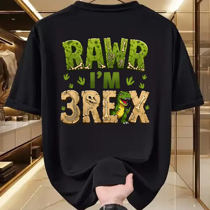Best Dinosaur Lover Shirt, Funny Dinosaur UnisexT-Shirt/Hoodie/Sweatshirt HLT00 - 3 Year Old Dinosaur Birthday Boys Rawn Im 3-Rex T-Shirt