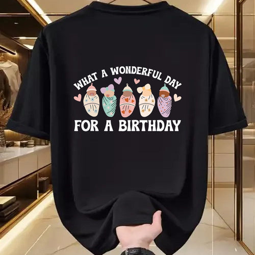 Funny Nurse Shirt, Nurse Unisex T-Shirt/Hoodie/Sweatshirt HLT00 - Day For A Birthday Mother Baby Nurse Postpartum Nurse T-Shirt